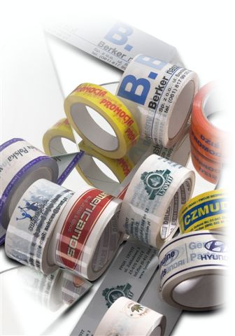 Packetband 1-farbig bedruckt